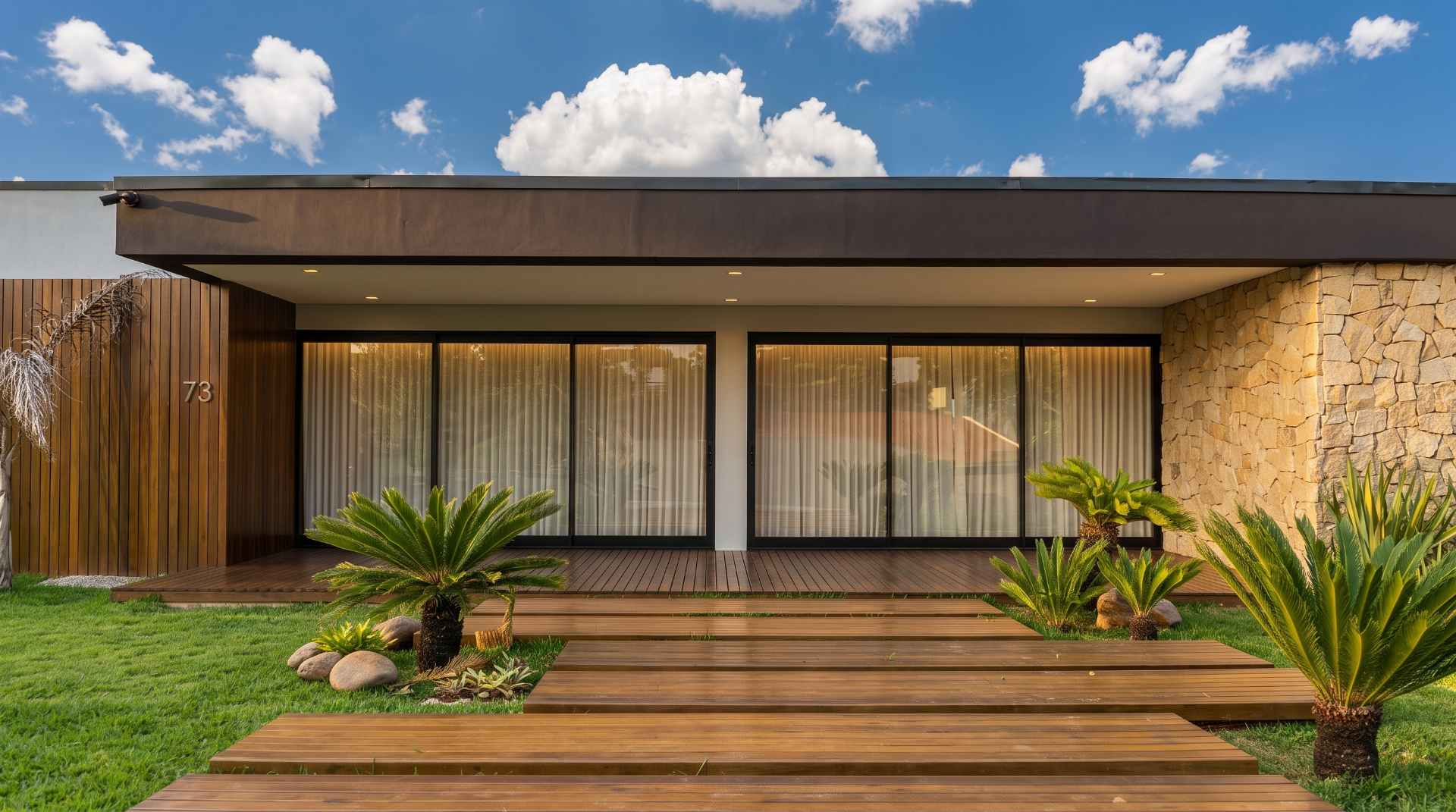 Residência de alto padrão com esquadrias HEYDT